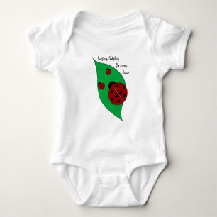 Ladybug fliegt Zuhause-Shirt Baby Strampler