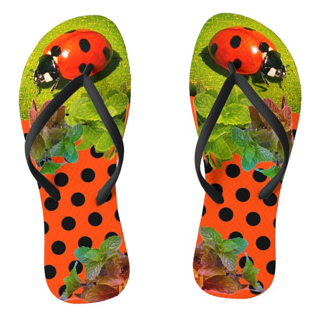 Ladybug Fun Flip Flops (Fußbett)