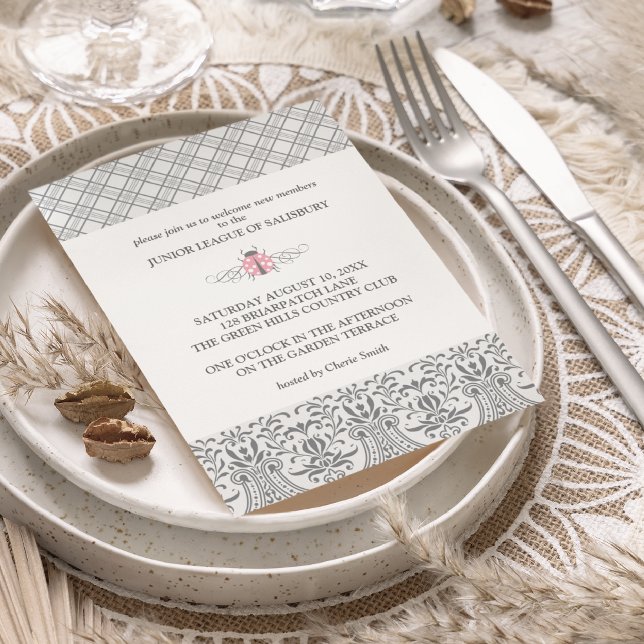 Ladybug Garden Party Einladungen (Von Creator hochgeladen)