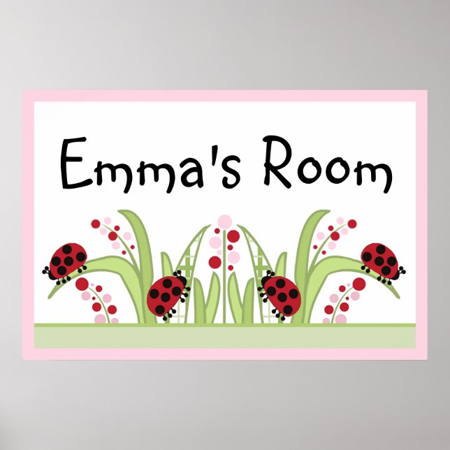 Ladybug Garden Poster (Vorne)