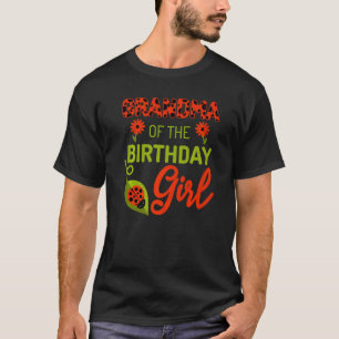 Ladybug Geburtstagsgrandma des Geburtstagskinder T-Shirt
