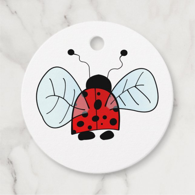 Ladybug Geschenkanhänger (Vorderseite)