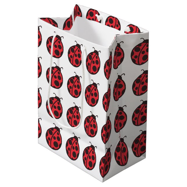 Ladybug Geschenktasche Mittlere Geschenktüte (Vorderseite Schrägansicht)