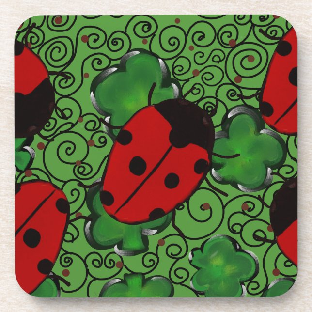 Ladybug Getränkeuntersetzer (Vorderseite)