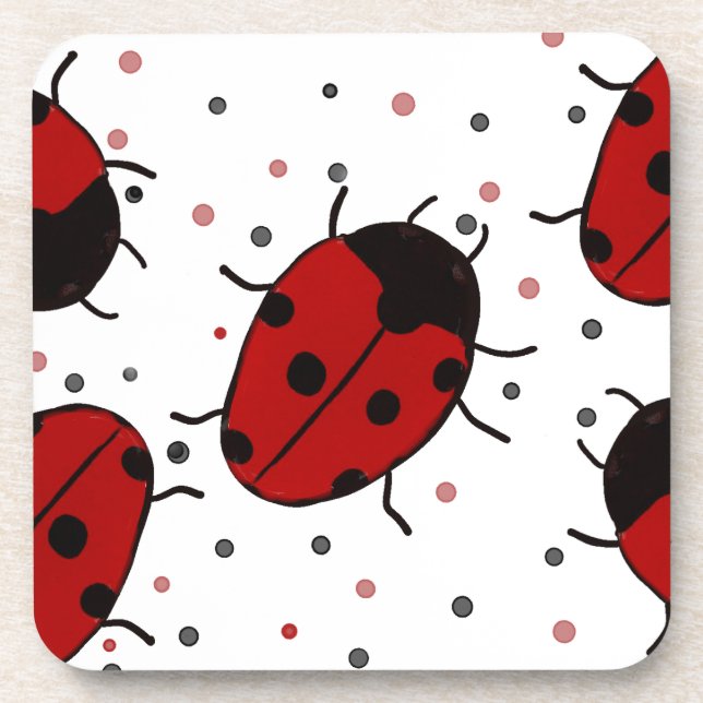 Ladybug Getränkeuntersetzer (Vorderseite)