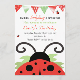 Ladybug Girl Geburtstagseinladung Einladung