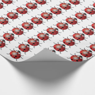 Ladybug - Glossy Wrapping Paper, 30" x 15' Geschenkpapier