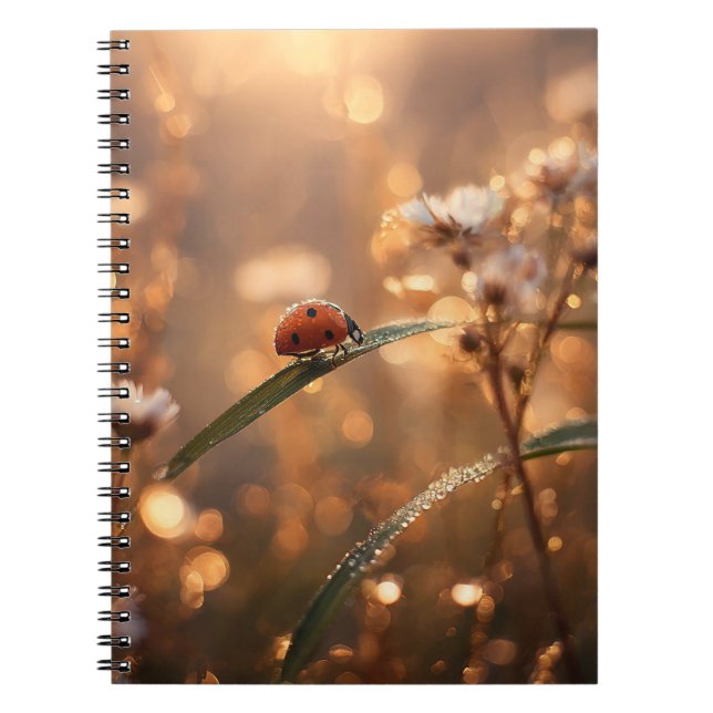 Ladybug Golden Dawn Notebook Notizblock (Vorderseite)