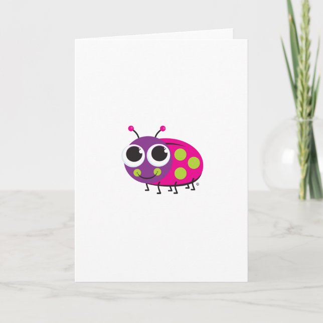 Ladybug Grußkarte Karte (Vorderseite)
