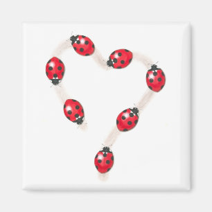 Ladybug Heart Magnet