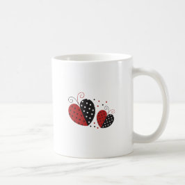Ladybug Heart niedlich Kaffeetasse