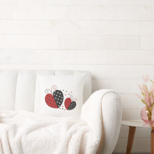 Ladybug Heart niedlich Kissen