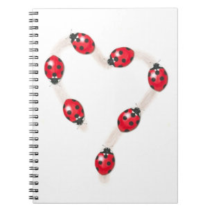 Ladybug Heart Notebook Notizblock