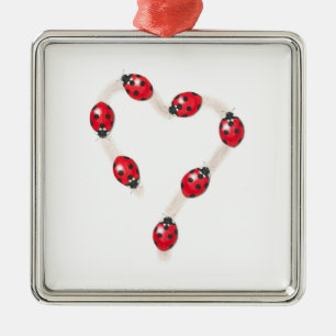 Ladybug Heart Ornament