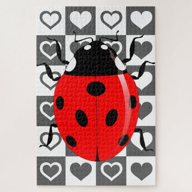 Ladybug & Herz Puzzle (Vertikal)