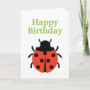 Ladybug Illustration Karte