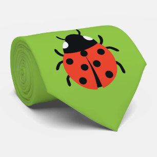 Ladybug Illustration Krawatte