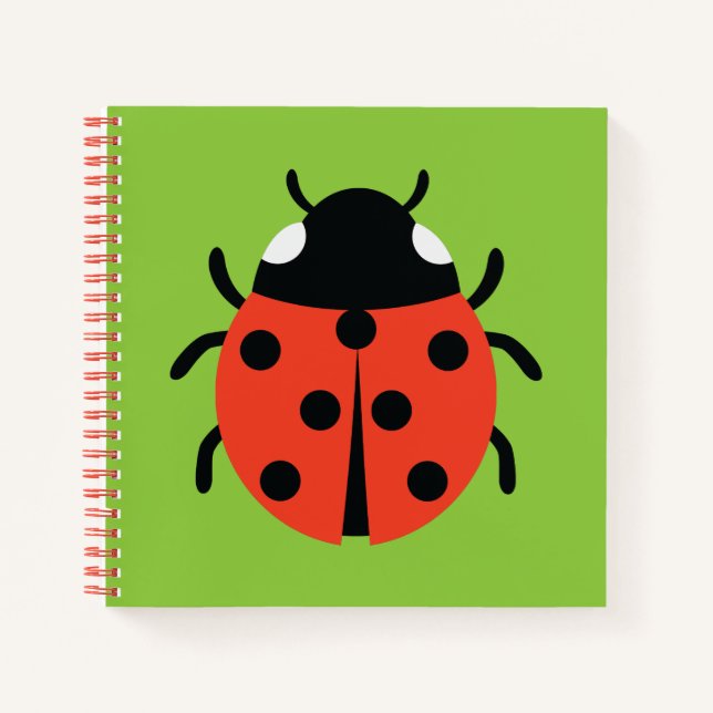 Ladybug Illustration Notizbuch (Vorderseite)