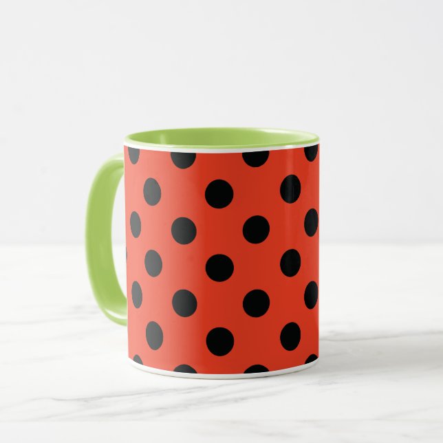 Ladybug Illustration Tasse (Vorderseite Links)
