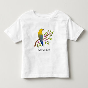 Ladybug-Insekt leckerer, farbiger Vogel mädchenhaf Kleinkind T-shirt