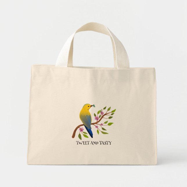 Ladybug-Insekt leckerer, farbiger Vogel mädchenhaf Mini Stoffbeutel (Vorne)