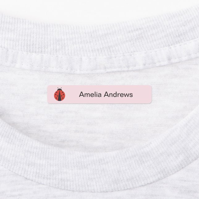 Ladybug Iron Name Labels für Schulcamps Etiketten (Befestigt)