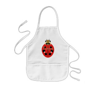 Ladybug Käfer in Red Personalisiert Kinderschürze