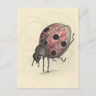 Ladybug kann nicht tanzen feiertagspostkarte