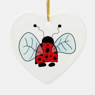 Ladybug Keramik Ornament