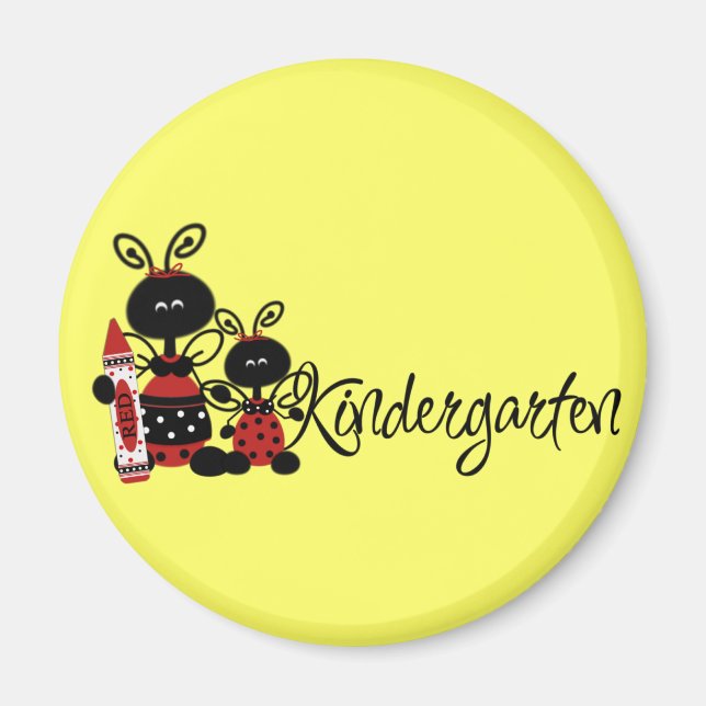 Ladybug Kindergarten Tshirts und Geschenke Magnet (Vorne)