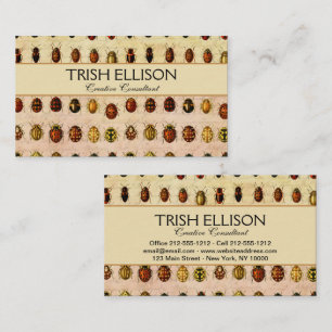 Ladybug Ladybird Beetle Insect Bug Visitenkarte