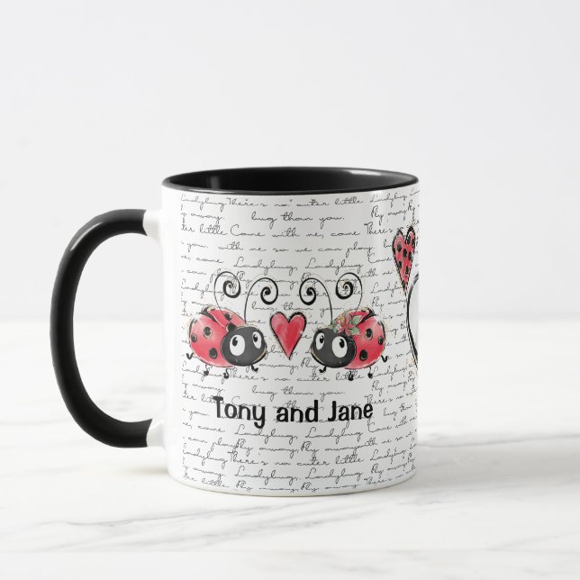 Ladybug Ladybird Design Tasse (Links)