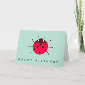 Ladybug / Ladybird glücklich zum Geburtstag Karte