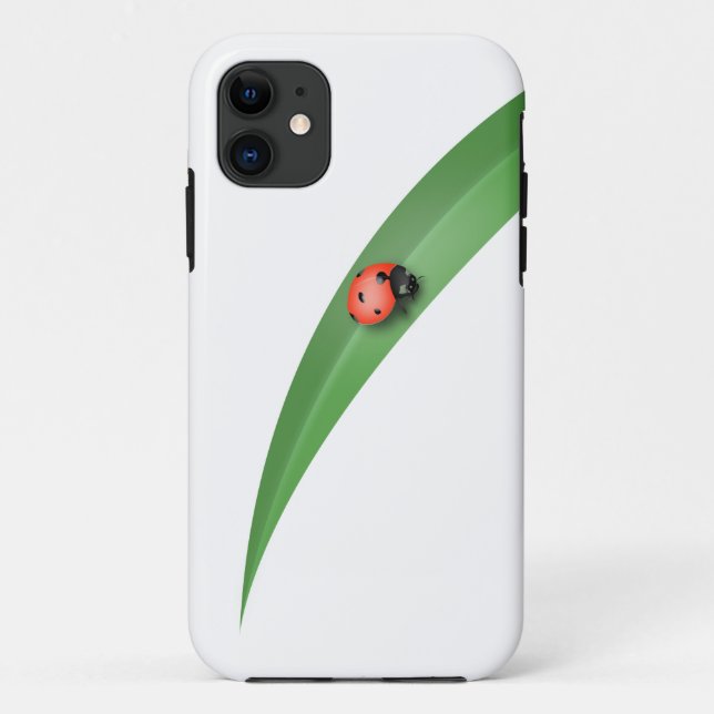Ladybug Leaf Case-Mate iPhone Hülle (Rückseite)