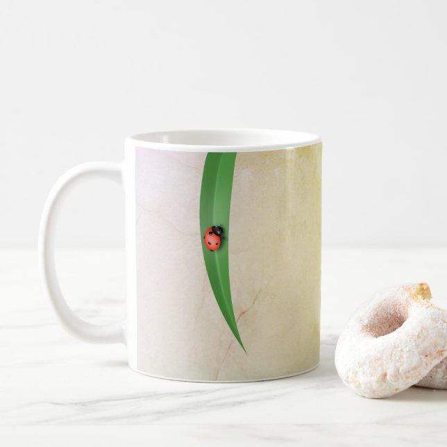 Ladybug Leaf Kaffeetasse (Mit Donut)