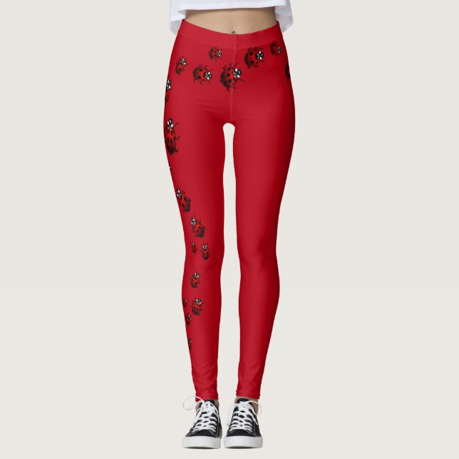 Ladybug Leggings Ladybird Insekten Leggings (Vorderseite)