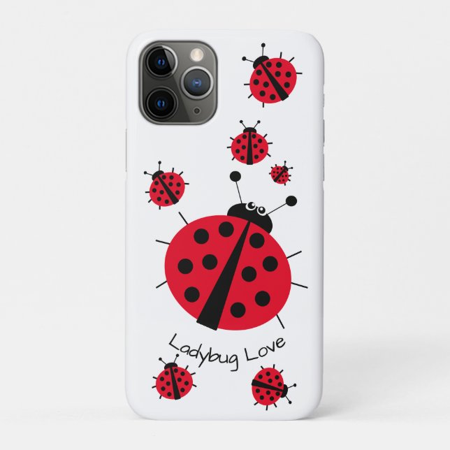 Ladybug Liebe Girly Fun Niedlicher Cartoon Case-Mate iPhone Hülle (Rückseite)
