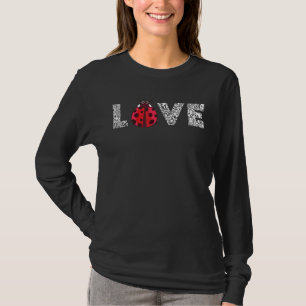 Ladybug Liebe Leopard Ladybug Insect Bug Niedliche T-Shirt