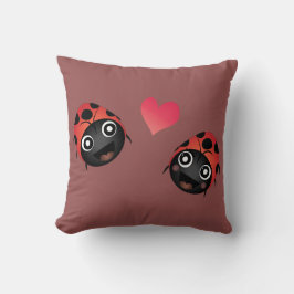 Ladybug-Liebe (Muster) Kissen