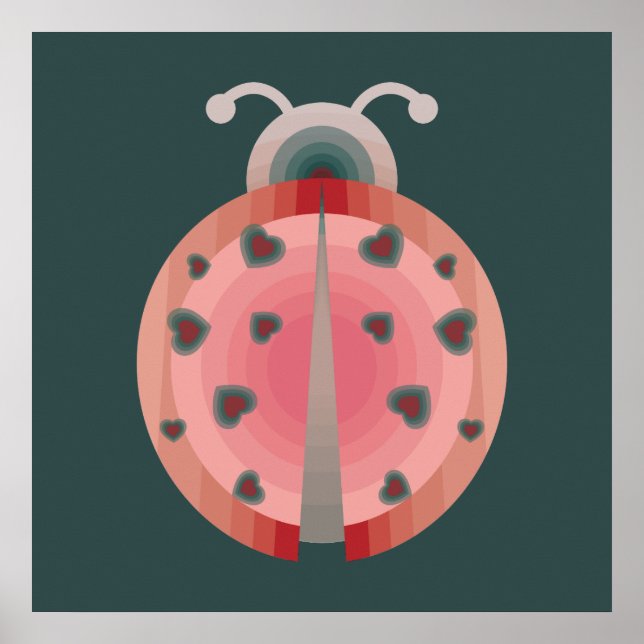 ladybug-Liebe Poster (Vorne)
