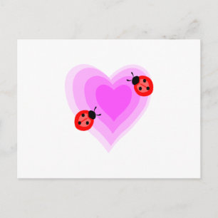 Ladybug-Liebe Postkarte