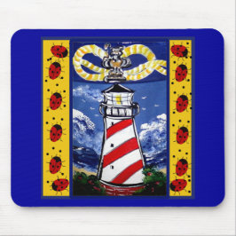 Ladybug Lighthouses Mousepad