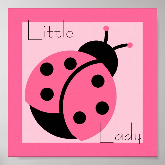 Ladybug "Little Lady" Print Poster (Vorne)
