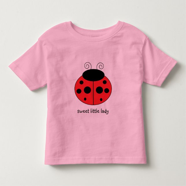 Ladybug Long Sleeved Girls Shirt (Vorderseite)