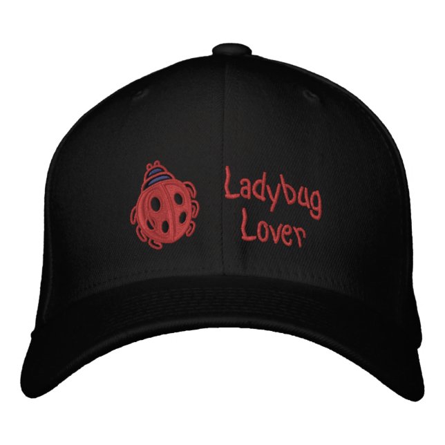 Ladybug Lover bestickte Cap Bestickte Baseballkappe (Vorderseite)