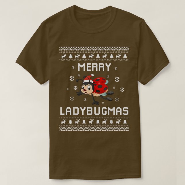 Ladybug Lover Christmas Ugly Xmas Ladybird Sweater T-Shirt (Design vorne)