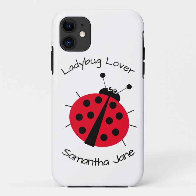 Ladybug Lover Girly Fun Niedlicher Cartoon Case-Mate iPhone Hülle (Rückseite)