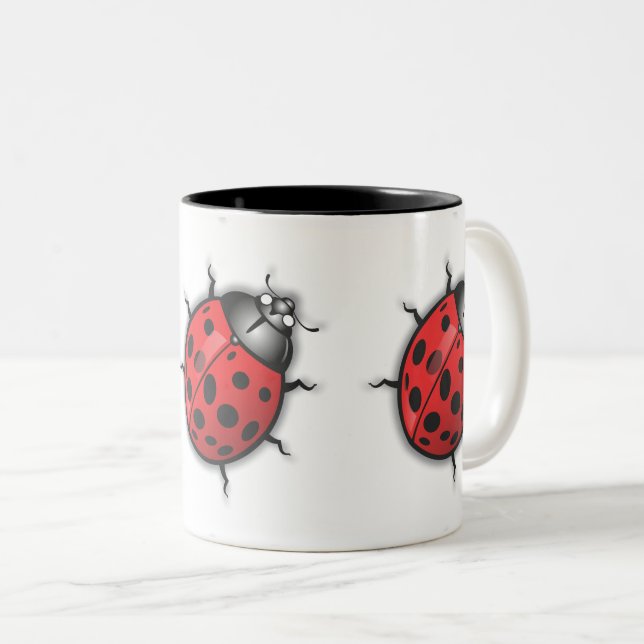 LadyBug Lovers Mug Zweifarbige Tasse (VorderseiteRechts)