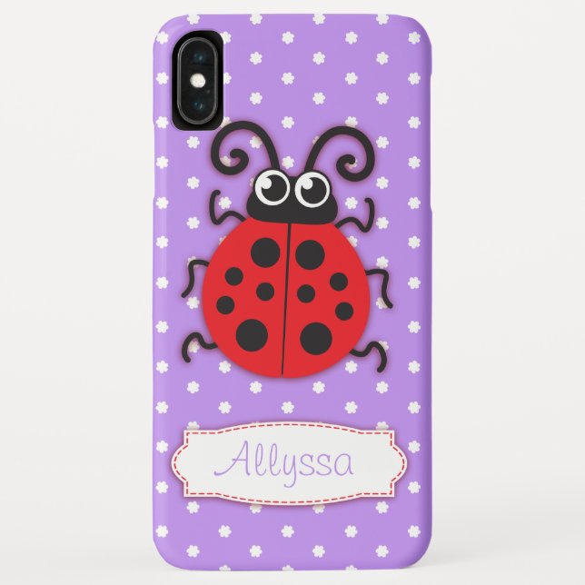Ladybug-Mädchen nennen grünes Ipotierhandwerk Case-Mate iPhone Hülle (Rückseite)
