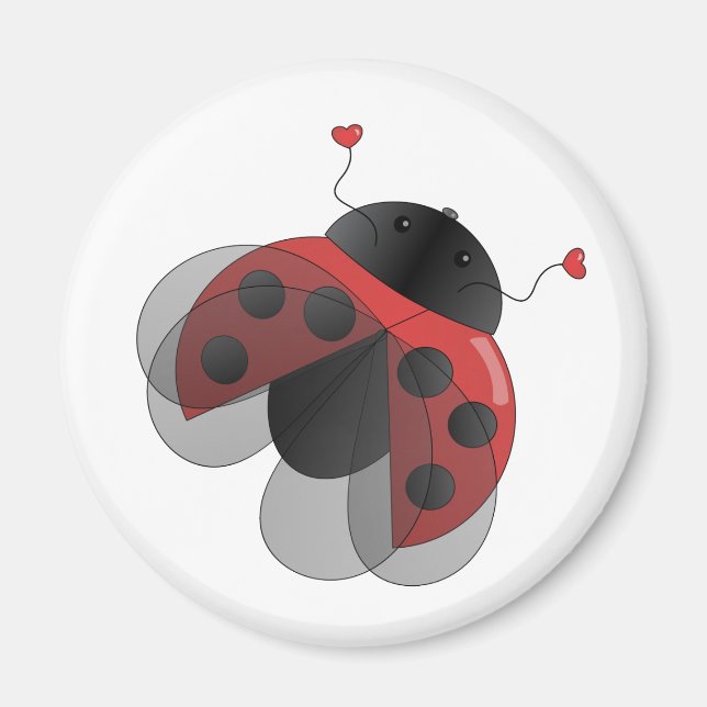 Ladybug mit Opernflügel Magnet (Vorne)